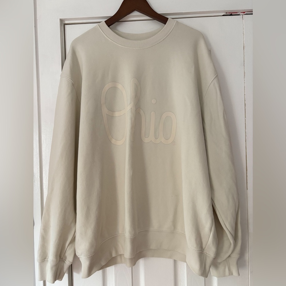 Mitchell & Ness Cream Ohio Sweatshirt Size 2XL‎ EUC